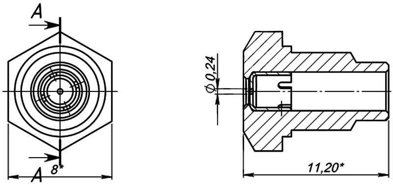 Щелевая форсунка чертежи