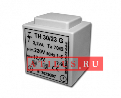 Малогабаритный трансформатор для печатных плат ТН 30/23 G фото 1