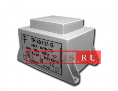 Малогабаритный трансформатор для печатных плат ТН 60/21 G фото 1